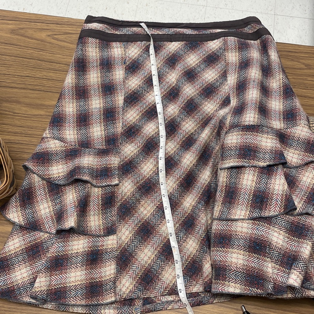 Plaid Layered Women's Skirt - Picture 3 of 4